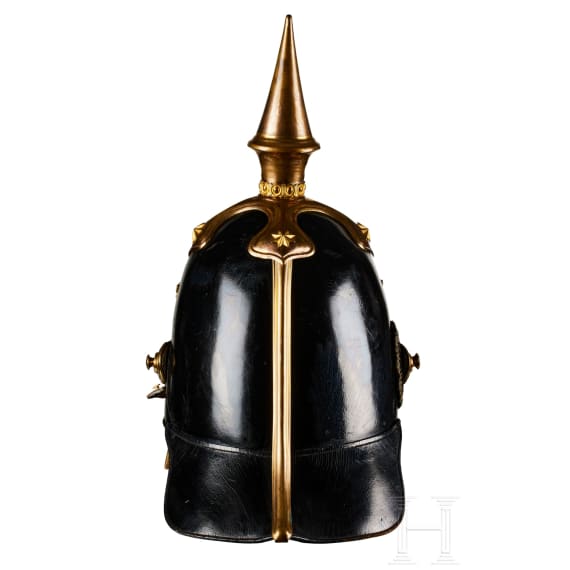 A Prussian Model 43 Guard Dragoon Landwehr Officer's Helmet