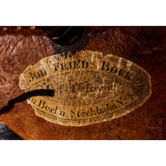 A Prussian Model 43 Guard Dragoon Landwehr Officer's Helmet