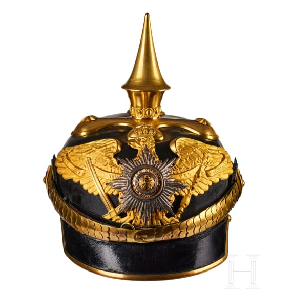 A Prussian Late Model 1st Guard Dragoon Officer's Helmet
