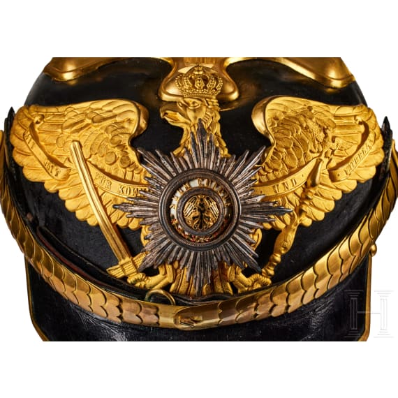 A Prussian Late Model 1st Guard Dragoon Officer's Helmet