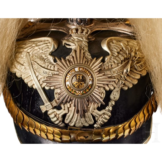 A Prussian Late Model 2nd Guard Dragoon Officer's Helmet