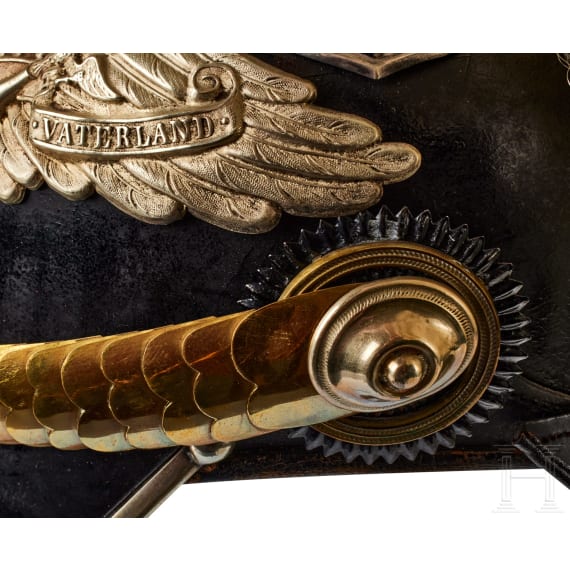 A Prussian Late Model 2nd Guard Dragoon Officer's Helmet