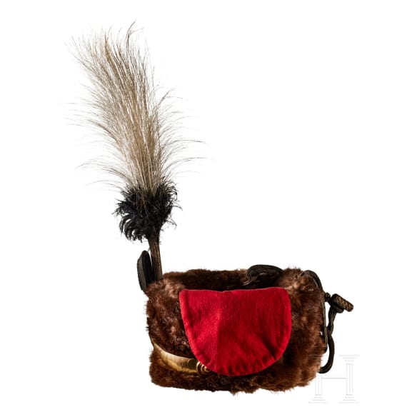 A post 1912 Prussian Leib Guard Reserve Hussar Officer Busby