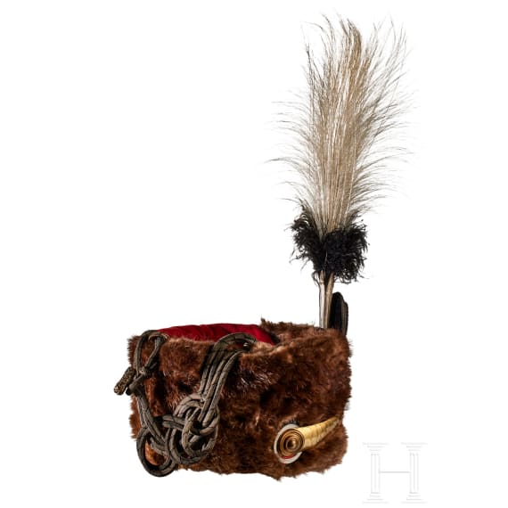 A post 1912 Prussian Leib Guard Reserve Hussar Officer Busby