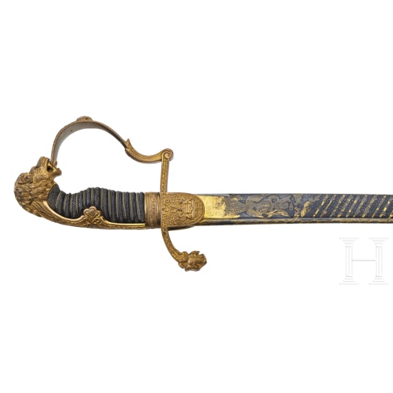 General der Kavallerie Gebhard Friedrich von Krosigk (1835&ndash;1904) &ndash; a Presentation Saber from the Guard Hussar Regiment upon his departure as commander in 1883