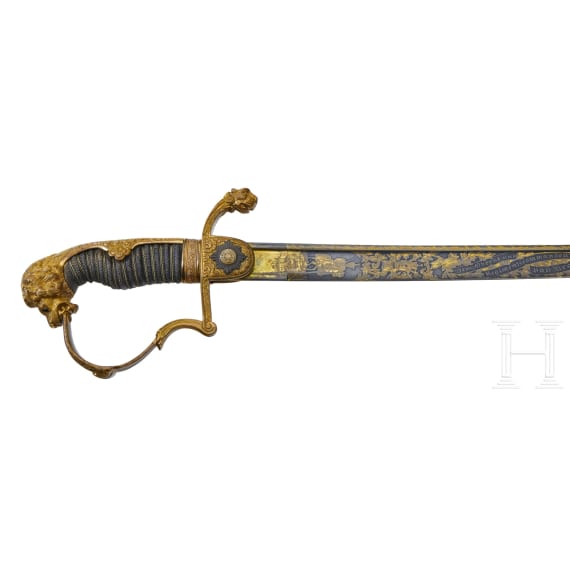 General der Kavallerie Gebhard Friedrich von Krosigk (1835&ndash;1904) &ndash; a Presentation Saber from the Guard Hussar Regiment upon his departure as commander in 1883