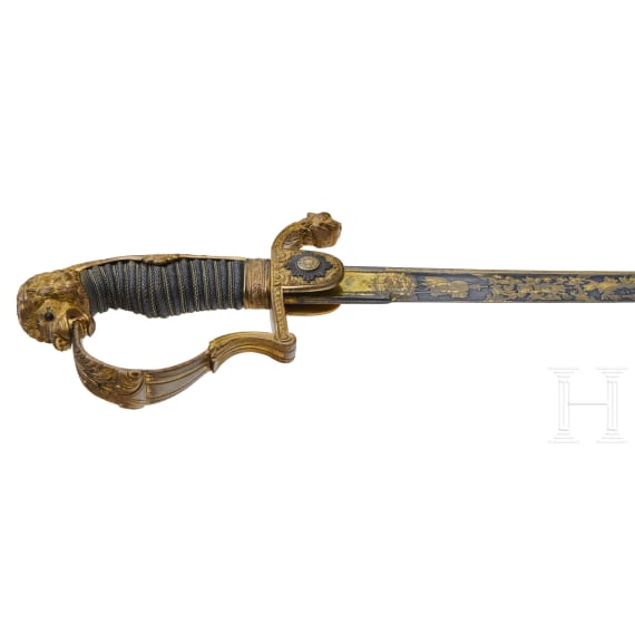 General der Kavallerie Gebhard Friedrich von Krosigk (1835&ndash;1904) &ndash; a Presentation Saber from the Guard Hussar Regiment upon his departure as commander in 1883