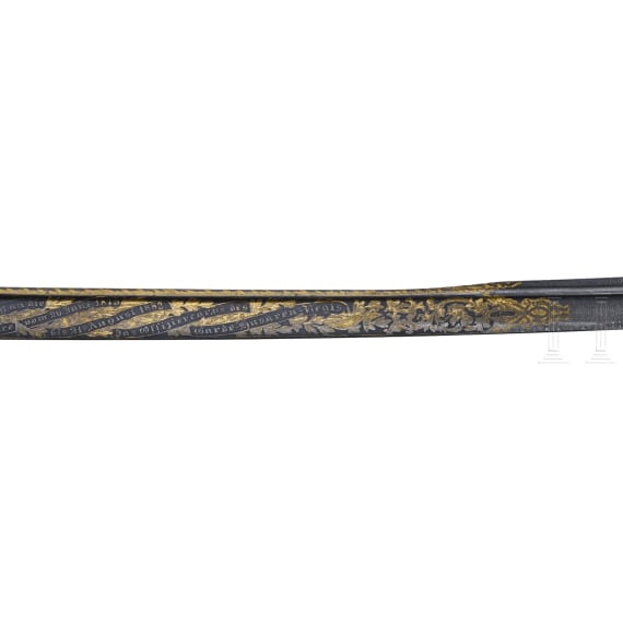 General der Kavallerie Gebhard Friedrich von Krosigk (1835&ndash;1904) &ndash; a Presentation Saber from the Guard Hussar Regiment upon his departure as commander in 1883