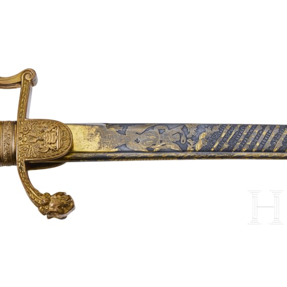 General der Kavallerie Gebhard Friedrich von Krosigk (1835&ndash;1904) &ndash; a Presentation Saber from the Guard Hussar Regiment upon his departure as commander in 1883