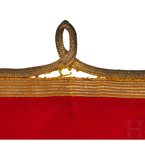 A Prussian Leib Guard Hussar Fanfare Trumpet Banner