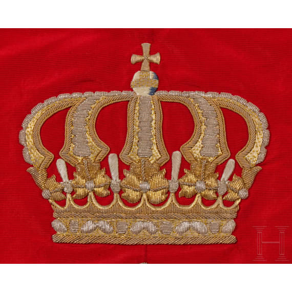 A Prussian Leib Guard Hussar Fanfare Trumpet Banner