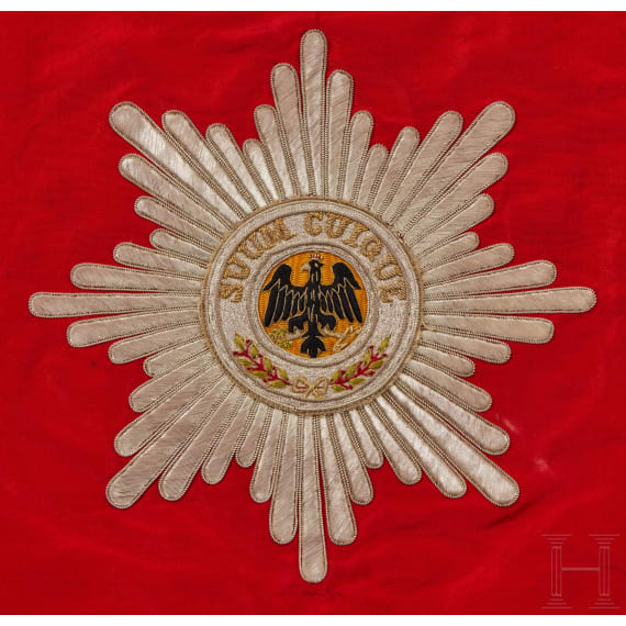 A Prussian Leib Guard Hussar Fanfare Trumpet Banner