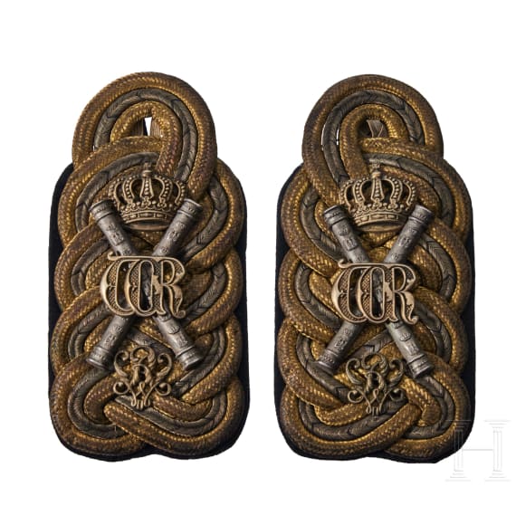 Generalfeldmarschall August von Mackensen - pers&ouml;nliche Schulterst&uuml;cke des 1. Leib-Husaren-Regiments Nr. 1