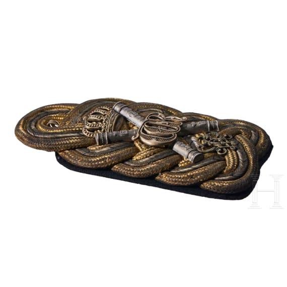 Generalfeldmarschall August von Mackensen - pers&ouml;nliche Schulterst&uuml;cke des 1. Leib-Husaren-Regiments Nr. 1