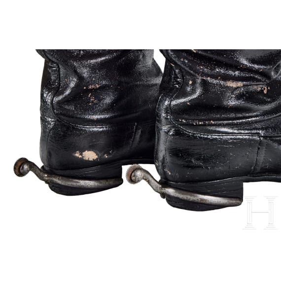 Paar Offiziersstiefel der preu&szlig;ischen 1. Leibhusaren