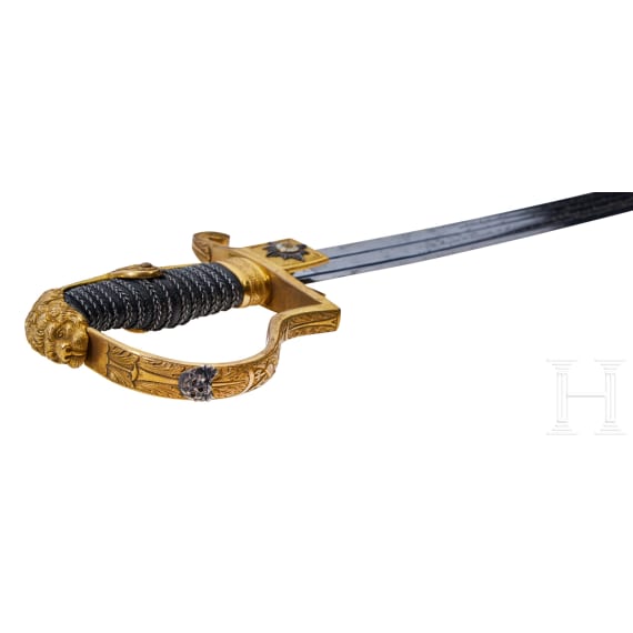 Prinz Friedrich Karl von Preu&szlig;en (1828 - 1885) - pers&ouml;nlicher Geschenks&auml;bel des preu&szlig;ischen 1. Leib-Husaren-Regiments