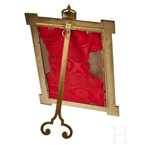 Kaiser Wilhelm II. - signiertes Widmungsfoto in offiziellem Geschenkrahmen 1909