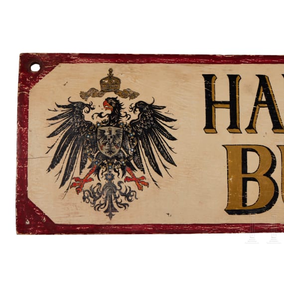 Schild des preu&szlig;ischen HR1-Hauptquartiers in Bukarest