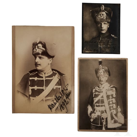 Fotos der preu&szlig;ischen Husarenregimenter Nr. 1 (1. Leib-Husaren) und Nr. 2 (2. Leib-Husaren)