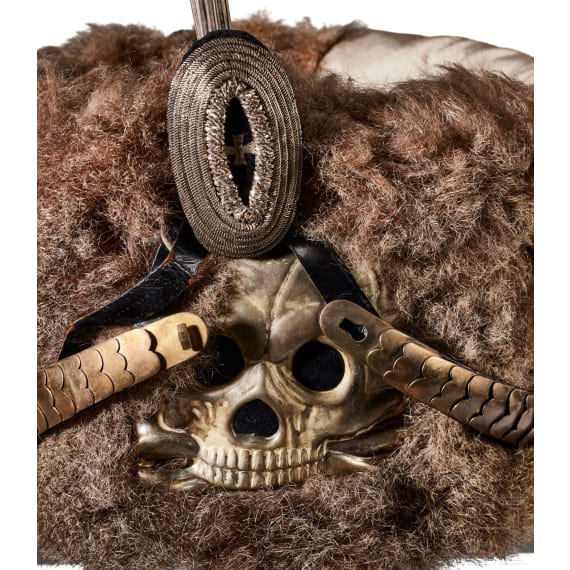 Pelzm&uuml;tze eines Reserve-Offiziers des preu&szlig;ischen Husaren-Regiments Nr. 2
