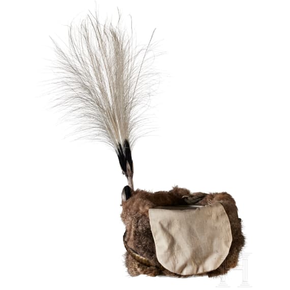 Pelzm&uuml;tze eines Reserve-Offiziers des preu&szlig;ischen Husaren-Regiments Nr. 2