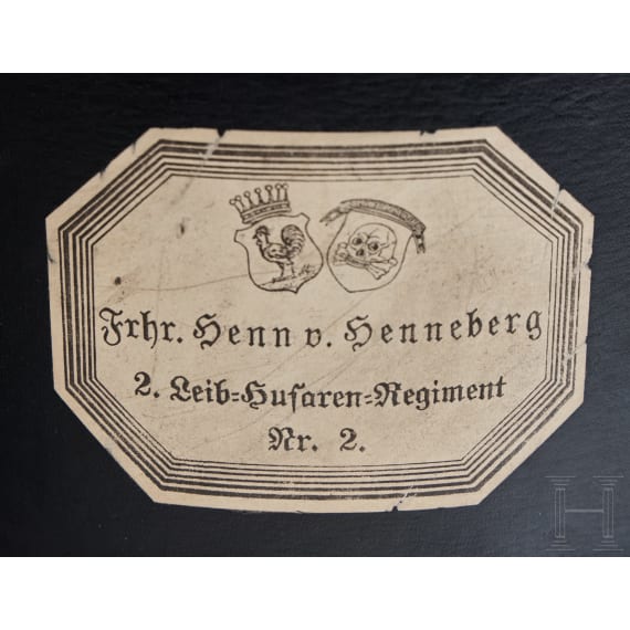 Hutkoffer eines preu&szlig;ischen Husaren des 2. Leib-Husaren-Regiments