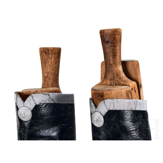 Paar Offiziersstiefel der preu&szlig;ischen 2. Leib-Husaren