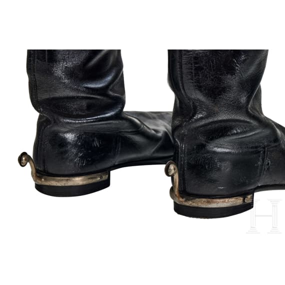 Paar Offiziersstiefel der preu&szlig;ischen 2. Leib-Husaren