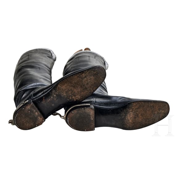 Paar Offiziersstiefel der preu&szlig;ischen 2. Leib-Husaren
