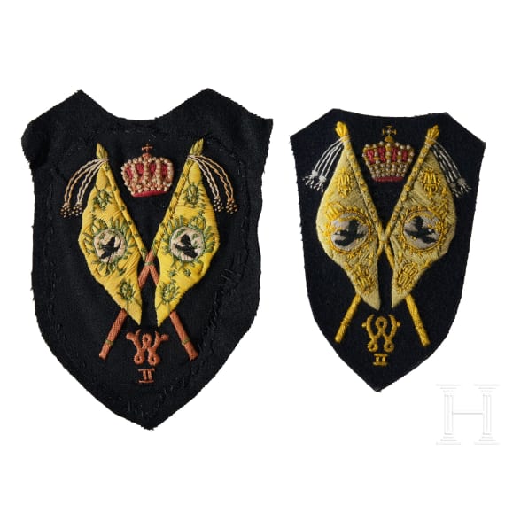 Preu&szlig;ische Fahnentr&auml;ger-Abzeichen f&uuml;r Totenkopf-Husaren