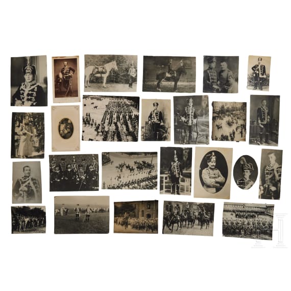 Fotos von preu&szlig;ischen Husaren mit Pelzm&uuml;tzen