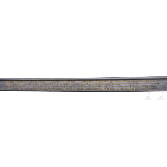 Pr&auml;chtiger preu&szlig;ischer Ehrens&auml;bel des 3. Garde-Ulanen-Regiments 1867 - 1877