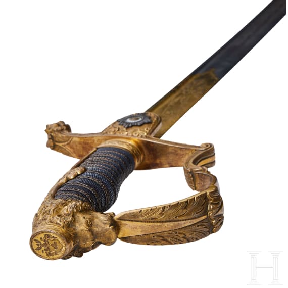 Pr&auml;chtiger preu&szlig;ischer Ehrens&auml;bel des 3. Garde-Ulanen-Regiments 1867 - 1877