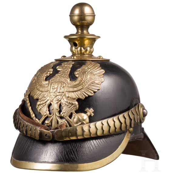 Helm M 1871 f&uuml;r Mannschaften der Feldartillerie, datiert 1876
