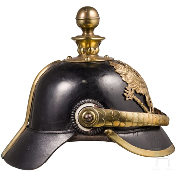 Helm M 1871 f&uuml;r Mannschaften der Feldartillerie, datiert 1876