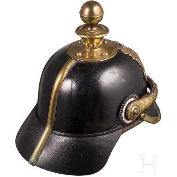 Helm M 1871 f&uuml;r Mannschaften der Feldartillerie, datiert 1876