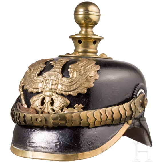 Helm f&uuml;r Mannschaften der Feldartillerie, um 1900