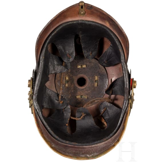Helm f&uuml;r Mannschaften der Feldartillerie, um 1900
