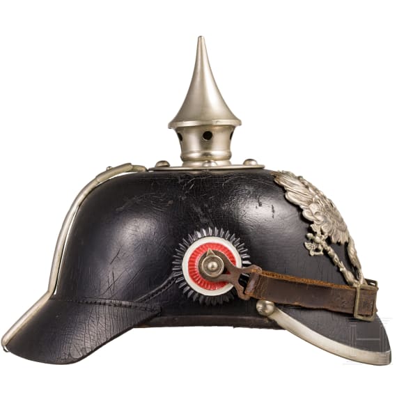 Helm M 1895 f&uuml;r Mannschaften der Pioniere, Trageweise ab 1897