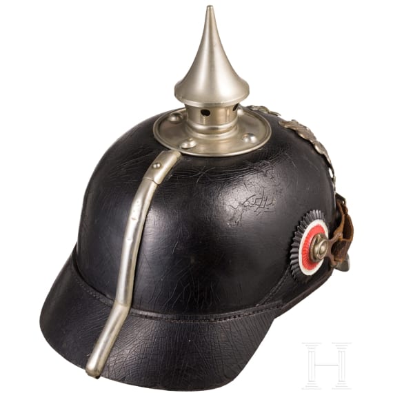 Helm M 1895 f&uuml;r Mannschaften der Pioniere, Trageweise ab 1897