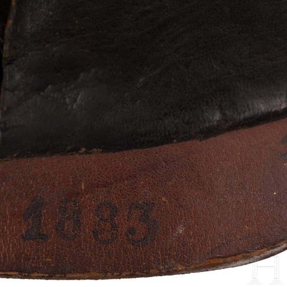 Helm M 1895 f&uuml;r Mannschaften der Pioniere, Trageweise ab 1897