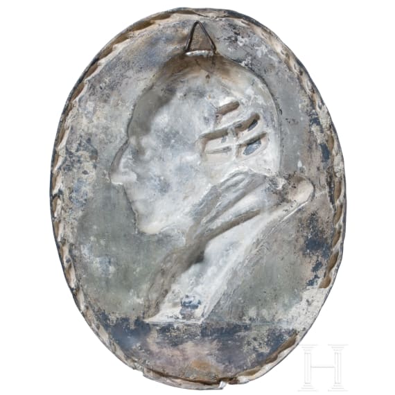 Vier Metallreliefs mit dem Bildnis Friedrichs des Gro&szlig;en, 20. Jhdt.