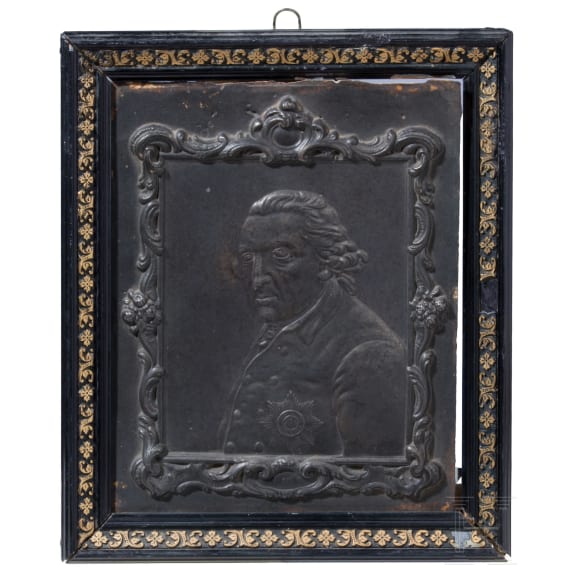 Vier Metallreliefs mit dem Bildnis Friedrichs des Gro&szlig;en, 20. Jhdt.