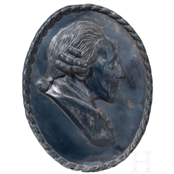 Vier Metallreliefs mit dem Bildnis Friedrichs des Gro&szlig;en, 20. Jhdt.