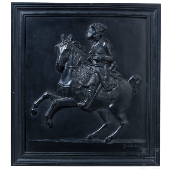 Vier Metallreliefs mit dem Bildnis Friedrichs des Gro&szlig;en, 20. Jhdt.