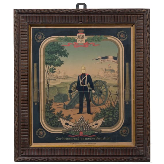Sammlung von zehn Reservistenbildern aus den Jahren 1891 - 1917