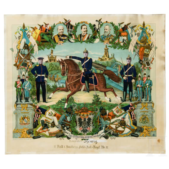 Gruppe von acht Reservistenbildern zwischen 1902 - 1908