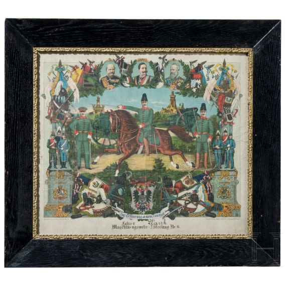Gruppe von acht Reservistenbildern zwischen 1902 - 1908