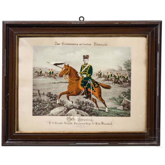 Kleine Sammlung von elf fr&uuml;hen Reservistenbildern, zwischen 1841 - 1882