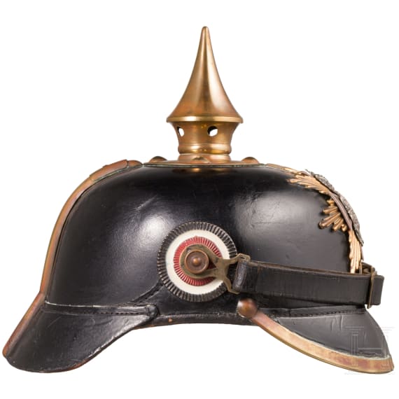 Helm f&uuml;r Mannschaften der Reserve der K.S. Infanterie, um 1900